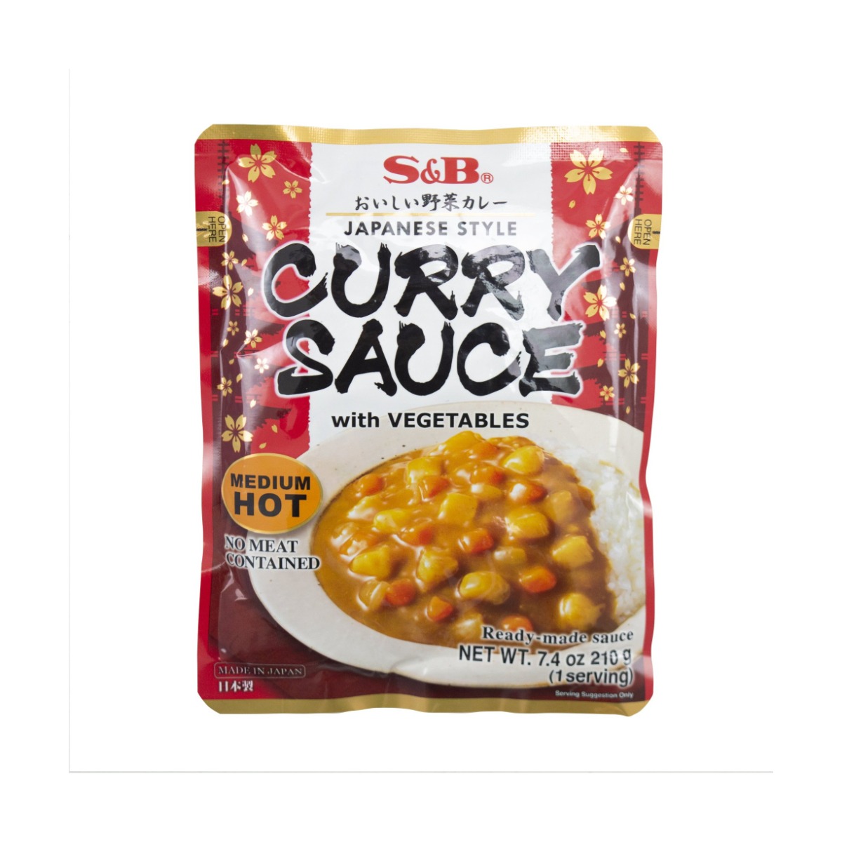 S&B Curry omáčka středně pálivá